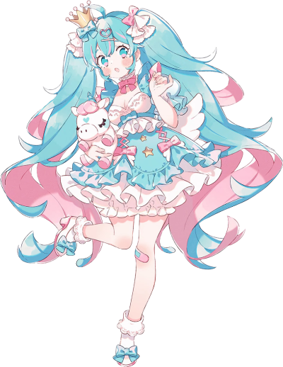 yumekawa princess miku illustration